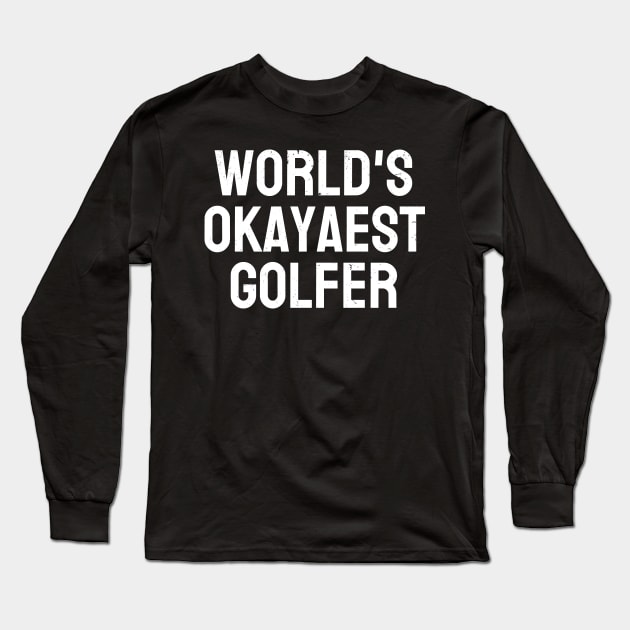 golfer Long Sleeve T-Shirt by Circle Project